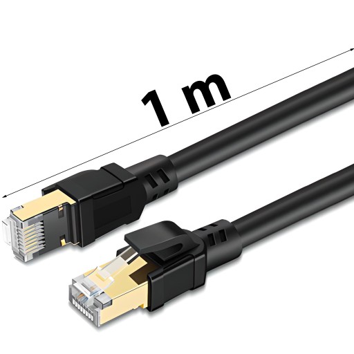 PLOCHÝ ETHERNETOVÝ KÁBEL RJ45 CAT8 40 GBPS 1M LAN XL