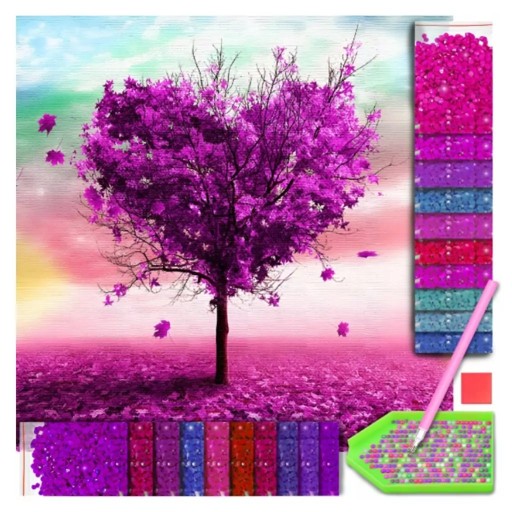DIAMANTOVÉ VYŠÍVACIE KORÁLKY MOZAIKA 5D SET OBRAZ DIAMANTOVÁ MAĽBA 30x30CM