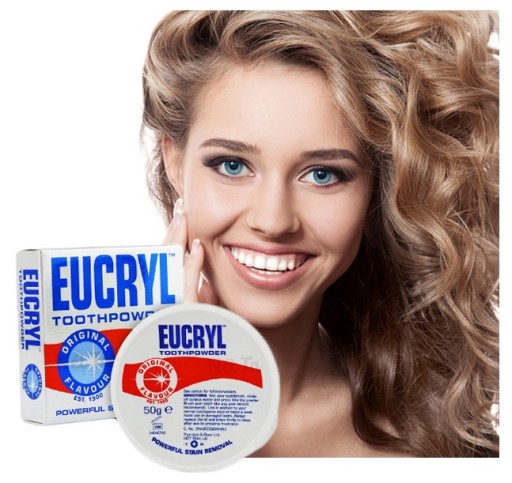 Eucryl Intenzívny prášok na bielenie zubov 50g