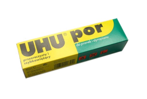 Lepidlo na polystyrénovú penu priehľadná UHU POR 40g/50ml