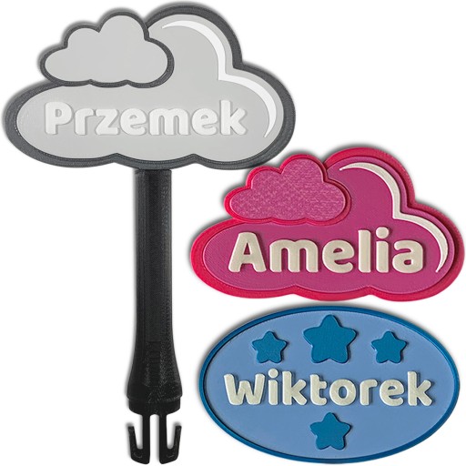 KAJAWIS Cloud topper pre rotačný triedič, sivý NAME CHILD ECO
