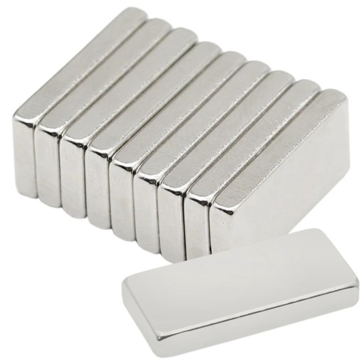 M4 SILNÉ NEODYMIOVÉ MAGNETY 10 ks 10x5x2 mm