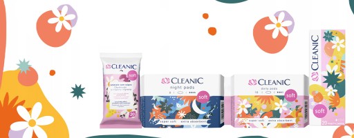CLEANIC SOFT NIGHT & DAY Súprava dámskych hygienických vložiek + vložiek