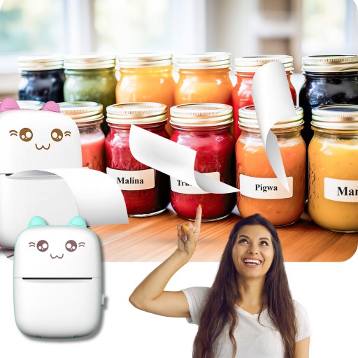 Samolepiaci papier pre termorolky DRUKUS KAZETY do MINI TLAČIARNE 5x