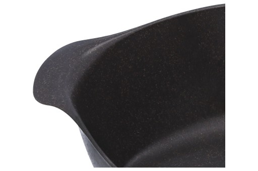 MISKA NA OBALU S RÚČKOU 0,75L MÁLA 14x17 CM MISKA HNEDÁ PLAST BIO