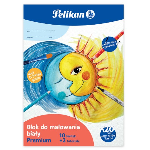 Školský blok na kreslenie A4, 10 listov, 120g/m2 PELIKAN