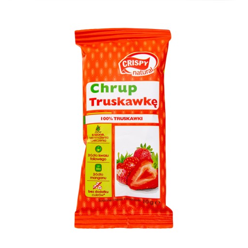 Chrumkavé prírodné sušené jahodové lupienky 10 g