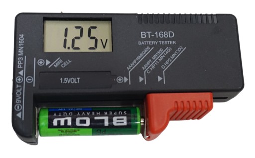 DIGITÁLNY TESTER BATÉRIÍ A AKUMULÁTOROV AAA METER