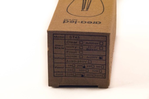 Retro Edison LED žiarovka 2W ST45 E27 2800K teplá