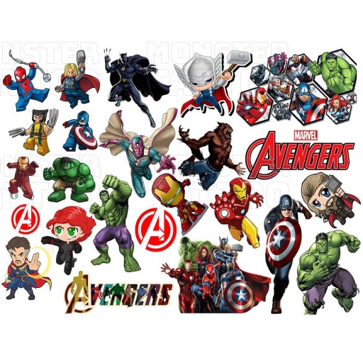 UMÝVAJÚCE DOČASNÉ TETOVANIE PRE DETI DETSKÉ AVENGERS ORIGINÁLNE DIZAJNY
