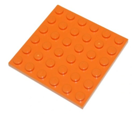 LEGO 3958 TANIER 6x6 oranžová (20g) 4 ks.