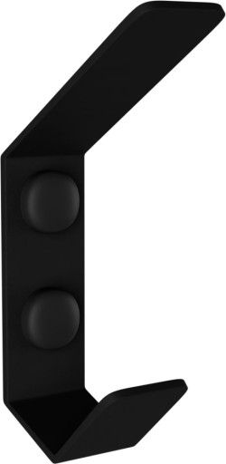 Dvojstenný hák na háčik chodba Kúpeľňa Metal Loft Black