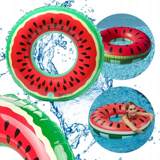 Nafukovací plavecký kruh Watermelon Beach do vody pre deti bazén 75CM