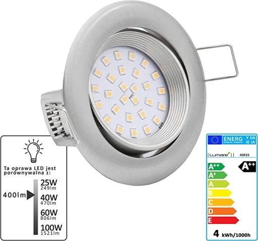ODSTRÁNENÁ LUMARE 4W 2700K LED TVAR