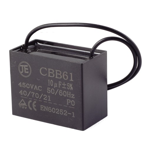Štartovací kondenzátor 10uF 450V CBB61 JE