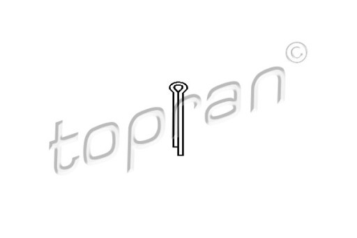 TOPRAN PIN PIN 4MMX40MM NÁBOJE OPEL