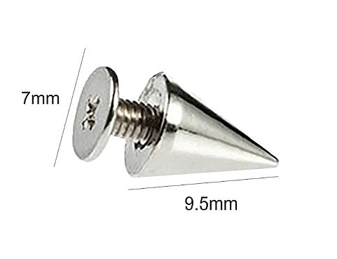 SPIKE SPIKE Čapy 9,5 mm so skrutkou, 10ks, nikl