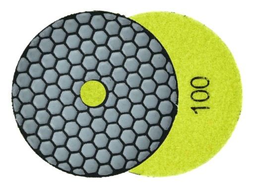 Leštiaci kotúč na suchý zips na brúsenie kameniny G78931 100mm. GR100