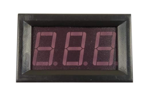 DC 4-30V voltmeter v 0,56' modrom LED kryte