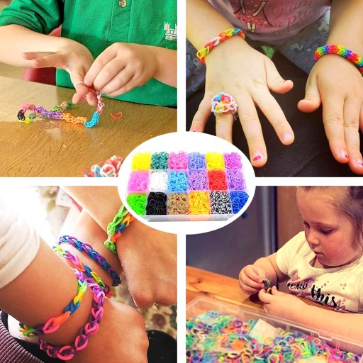 Gumičky na výrobu náramkov, sada LOOM BANDS