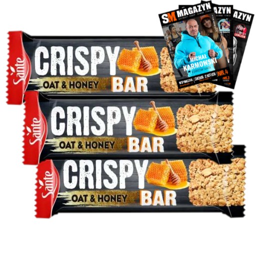 SANTE GRANOLA CRUNCHY TYČINKA 40g OVSená TYČINKA FIT