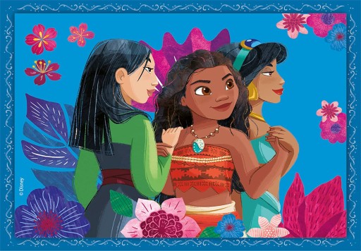 PUZZLE 4V1 DISNEY PRINCESSES 4 puzzle 21517