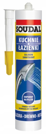 Soudal White sanitárny silikón do kúpeľne 280ml