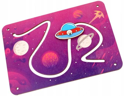 UFO VESMÍRNY LABYRINT PRE MANIPULAČNÚ DOSKU 20c