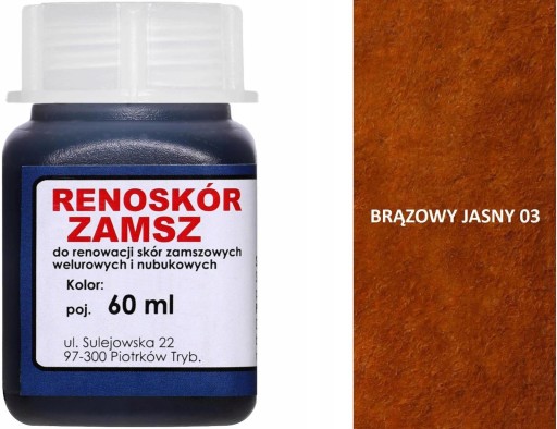 SVETLOHNEDÁ 3 HNEDÁ FARBA WILBRA NA ALCANTARA NUBUCK SEMIŠOVÝ VELUR 60ml