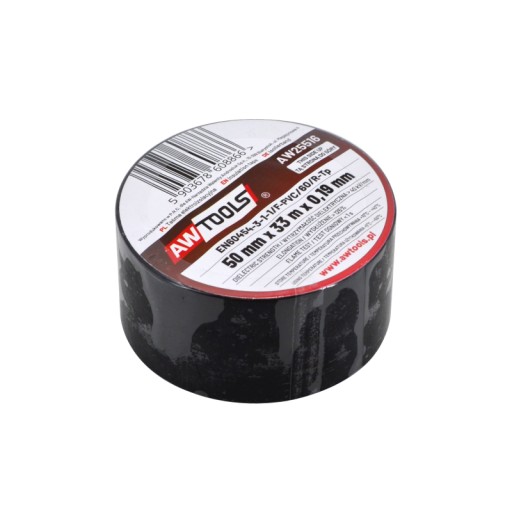 AWTOOLS IZOLAČNÁ PÁSKA 50mm x 33m ČIERNA AW25516