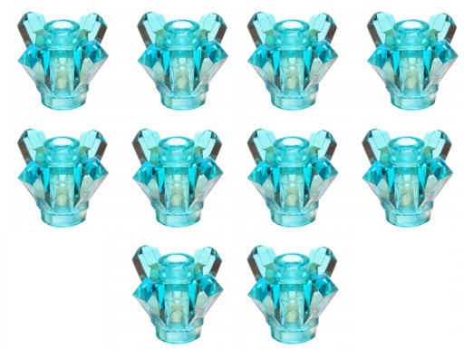 LEGO Diamond Crystal Gem Rock Trans Light Blue 10ks 6248885 11127