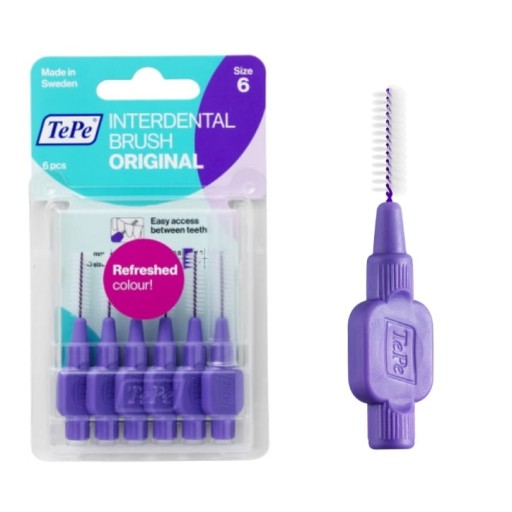 TEPE KEFA. MEDZIZUBNÁ FIALOVÁ 1,1mm 6 ks.