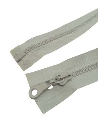 Zips, posúvač, kocka, 50 cm, SIVÁ