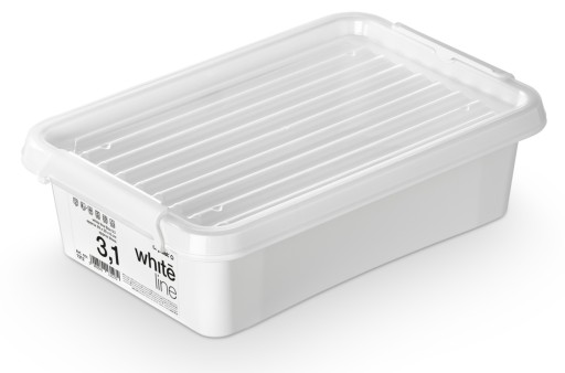 ORGANIZÉR BOX NÁDOBA S viečkom 3,1L biela