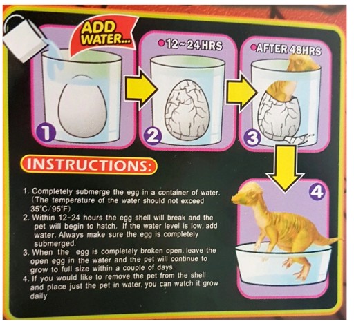 BIG DINOSAUR EGG rastúce vyliahnutie z HIPO vajíčka