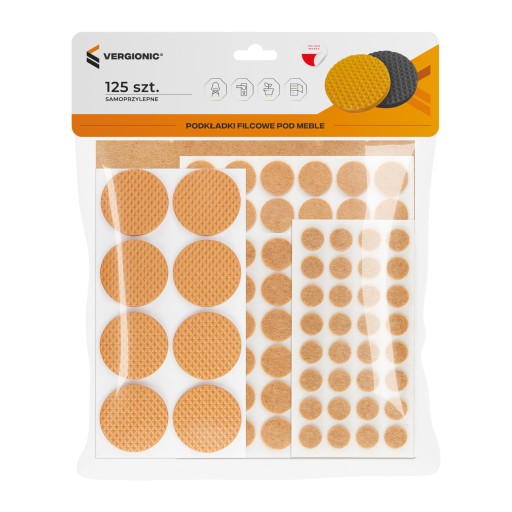 PODLOŽKY NA STOLIČKY 125 KS SET
