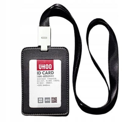 Puzdro na karty Lanyard UHOO 6838 RFID 54x85 Black