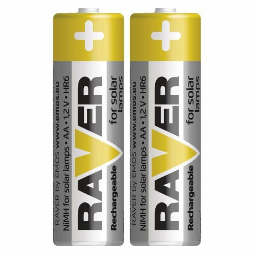 2x batéria solárnej lampy RAVER R6 AA 600mAh