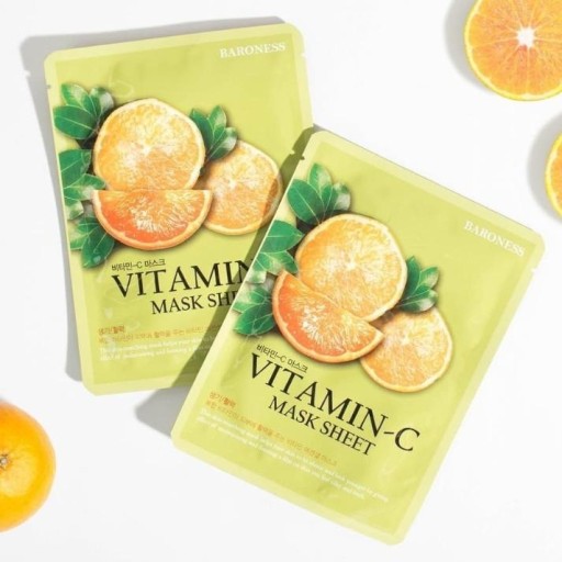BARONESS esencia listovej masky s vitamínom C, ázijská pleťová maska