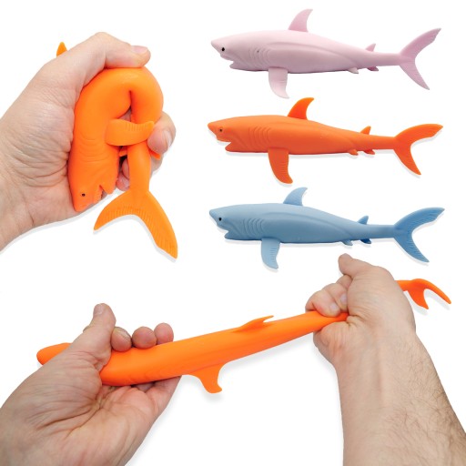GNIOTEK SAND SHARK ANTISTRESOVÝ SENZORICKÝ ROZTAŽNÝ ŽRTOK FARBA