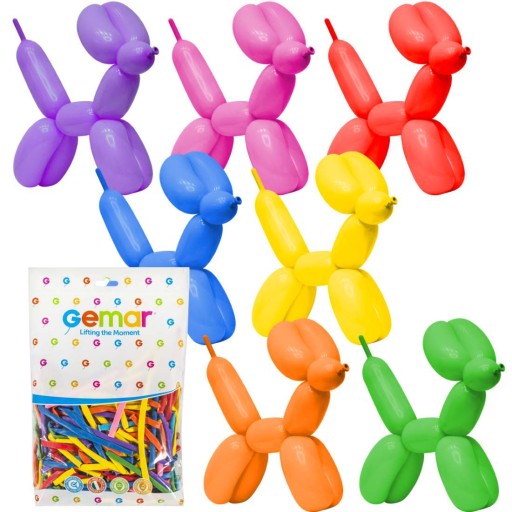 Balóniky na modelovanie balónikov Zvieratká Colorful D4/80 100 ks.
