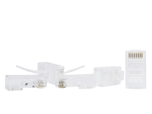 ZÁSTRČKA INTERNETOVÁ ZÁSTRČKA RJ45 8P8C ZLATÁ 4 KS