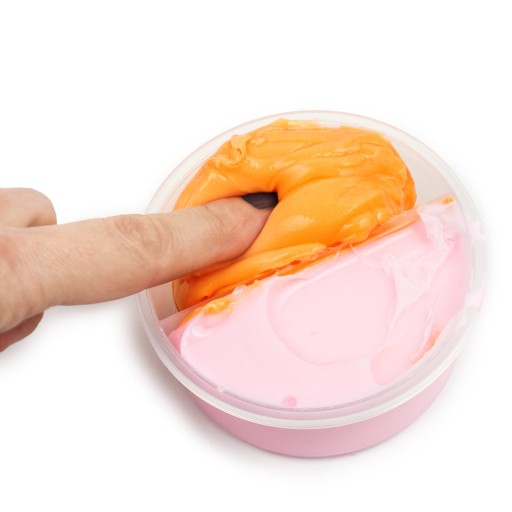 SLIME PUFF SENZORY PLAST DVOJFARBY - SLAJM GLUTEK