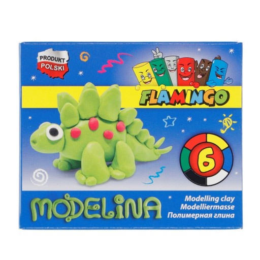 Modelovacia hmota 6 farieb Flamingo 453083