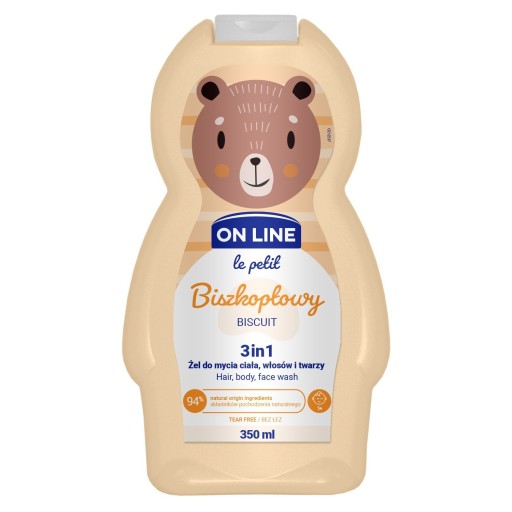 On Line Le Petit 3v1 umývací gél na telo a tvár pre deti 350 ml