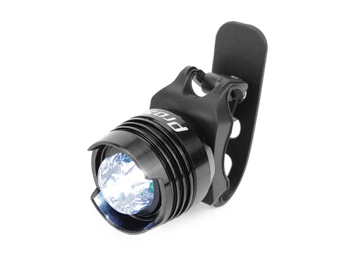 Predná lampa PROX NAOS 1-LED, čierna predná cyklistická lampa
