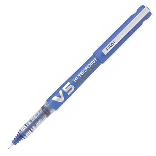 Guľôčkové pero pre 0,5mm náplň PILOT V5 + MODRÉ náplne 1+3