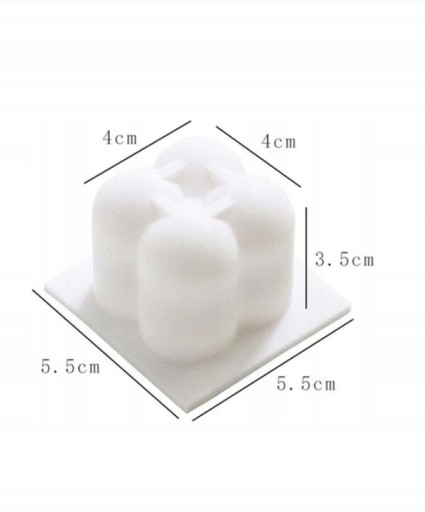 SILIKÓNOVÁ FORMA NA SVIEČKY ODLIETANIE VOSU DIY BUBLINA MAL