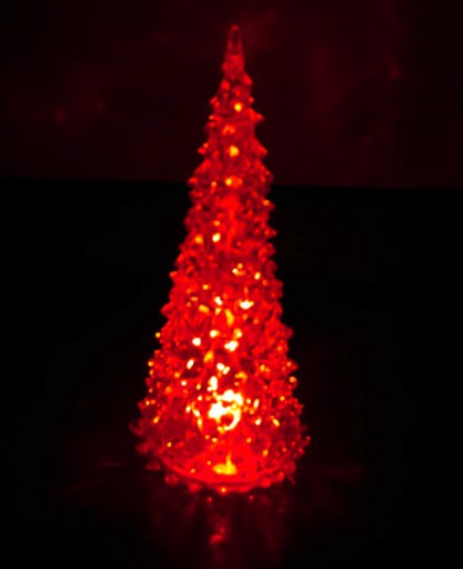 Dekorácia na osvetlenie vianočného stromčeka, 12,5 cm, LED lampa na batérie
