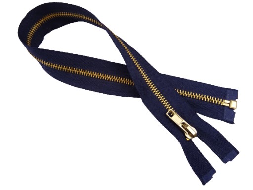 Zips, kovový zips, rozloženie 5, námornícka modrá, 45 cm